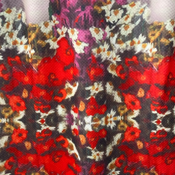 BELLE BADGLEY MISCHKA Women's Floral Watercolors Sheath Dress Size 6 - Picture 2 of 4